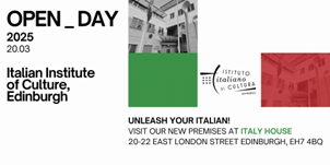 Regno Unito, Open Day per l’Istituto Italiano di Cultura  di Edimburgo. Oggi la presentazione della  nuova sede presso Casa Italia