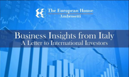 Online il nuovo numero “Business Insights from Italy – a letter to international investors”