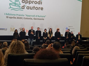 Simone Billi (Lega) a Colonia per la serata di premiazione di “Approdi d’autore”