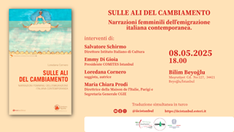 Turchia, a Istanbul l’incontro “Sulle ali del cambiamento. Narrazioni femminili dell’emigrazione italiana contemporanea” (8 maggio)