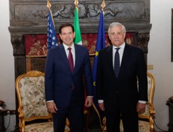 Il Ministro degli Esteri Tajani ha incontrato a Villa Madama il Segretario di Stato americano Rubio. Si è parlato di Ucraina, Gaza, Iran, rapporti politici ed economici bilaterali