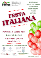 Comites di Bruxelles, Brabante e Fiandre : il 6 luglio la  prima edizione della Festa Italiana a Bruxelles