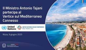 Il Ministro degli esteri Tajani a Nizza per il Vertice sul “Mediterraneo connesso”