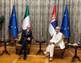 Serbia, incontro tra l’Ambasciatore d’Italia Gori e la Ministra per il Commercio Interno ed Estero Lazarevic