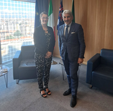 Australia, la Console Generale a Melbourne Mauri incontra a Milano il Sottosegretario di Regione Lombardia Cattaneo