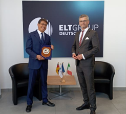 ELT GROUP, il Console Generale d’Italia a Colonia Luis Cavalieri ha visitato la sede di Elettronica GmbH Germania