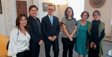 Una rappresentanza del Comites di Berlino al ricevimento di saluto presso l’Ambasciata d’Italia in Germania per la Consigliera Anna Bertoglio