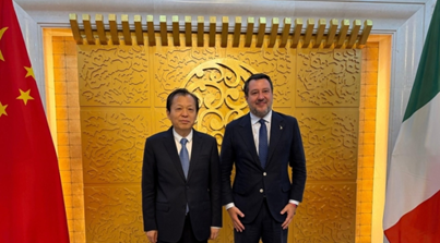 Italia-Cina, Salvini incontra il Ministro dei Trasporti cinese Liu Wei: focus su Ponte sullo Stretto ed Olimpiadi invernali