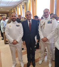 L’Ambasciatore d’Italia a Madrid Buccino Grimaldi alla cerimonia di chiusura del Corso di Stato Maggiore delle Forze Armate