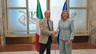 UE: Il Ministro Urso incontra la Vicepresidente esecutiva Virkkunen. Ampia intesa sui principali dossier tecnologici