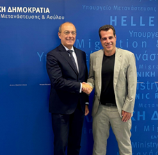 Grecia, l’Ambasciatore d’Italia Cuculi incontra il nuovo Ministro per le migrazioni Plevris