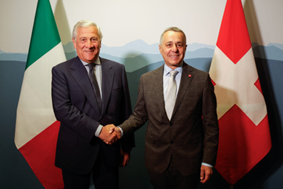 Il Ministro Tajani oggi a Berna per colloqui con il Consigliere Federale Cassis e per la  Conferenza degli Ambasciatori svizzeri