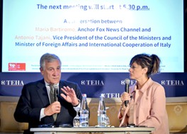 Al Forum Ambrosetti il Ministro degli Esteri Tajani è stato intervistato da Maria Bartiromo di Fox News