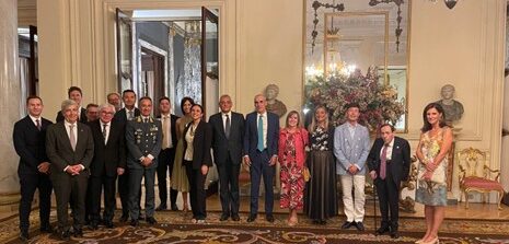 Incontro dell’Ambasciatore d’Italia a Madrid Giuseppe Buccino Grimaldi con una rappresentanza dei vertici del sistema di cooperazione giudiziaria internazionale spagnolo e andorrano