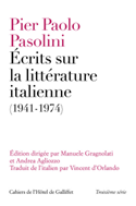 Istituto Italiano di Cultura di Parigi, il 9 settembre la presentazione del libro “Pier Paolo Pasolini, Scritti sulla letteratura italiana (1941-1974)”  a cura di Manuele Gragnolati e Andrea Agliozzo