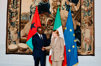 Incontro del Presidente del Consiglio Meloni con il Presidente della Guinea Bissau Sissoco Embalo