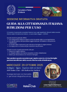Australia, Consolato a Brisbane: “Guida alla Cittadinanza Italiana: Istruzioni per l’uso” il 29 ottobre presso l’Anfe . La Console Angelini Marinucci presenterà le principali novità introdotte dalla riforma, soffermandosi in particolare sulle modalità e sui termini relativi ai riacquisti di cittadinanza per ex cittadini e agli acquisti di cittadinanza per beneficio di legge