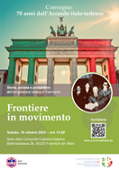 “Frontiere in movimento”: storia, società e prospettive dell’emigrazione italiana in Germania nel convegno a Francoforte per i 70 anni dall’Accordo italo-tedesco (18 ottobre)