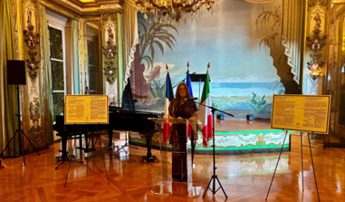Giovani diplomatici italiani e francesi all’Ambasciata d’Italia nell’ambito degli scambi previsti dal Trattato del Quirinale