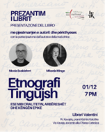 Albania, Istituto Italiano di Cultura: presentazione a Tirana della traduzione albanese del libro “Etnografi tingujsh” di Nicola Scaldaferri
