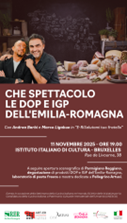 Belgio, gastronomia emiliano-romagnola e Casa Artusi l’11 novembre all’Istituto Italiano di Cultura di Bruxelles per la Settimana della Cucina Italiana nel Mondo