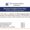 “Business Insights from Italy”: uscito il numero di novembre della rivista promossa dalla Farnesina in collaborazione con The European House – Ambrosetti