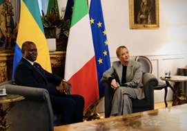 Il Presidente del Consiglio Meloni ha incontrato il Presidente del Gabon Nguema