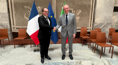 Italia-Francia: Urso ha incontrato il Segretario generale dell’Eliseo Moulin