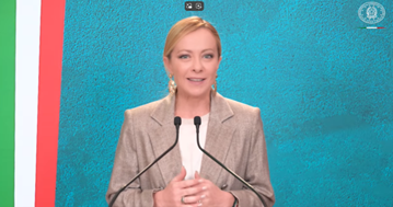 Il videomessaggio del Presidente del Consiglio, Giorgia Meloni per la riapertura della Basilica di San Benedetto a Norcia