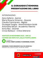 Simone Billi (Lega – Ripartizione Europa), il 25 novembre presentazione alla Camera del nuovo romanzo di Zaira Sellerio “Il coraggio è femmina”