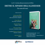 “Dietro il Sipario dell’Alzheimer. Un coro di voci”: presentazione alla Società Dante Alighieri del volume curato da Francesca Ragni (26 gennaio)