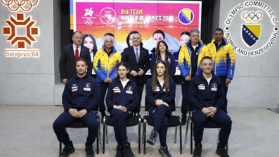 Milano-Cortina 2026: l’Ambasciatrice d’Italia a Sarajevo Castellani alla conferenza stampa di presentazione della squadra olimpica presso il Comitato Olimpico della Bosnia Erzegovina