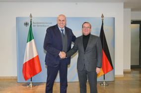Il Ministro della Difesa Crosetto ha incontrato il suo omologo tedesco Boris Pistorius