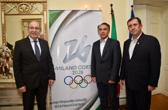Olimpiadi Milano-Cortina, l’Ambasciatore a La Paz Messineo riceve la delegazione olimpica boliviana