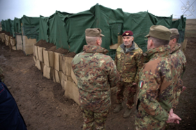 Il Comandante del COVI in visita al contingente italiano schierato nel NATO Multinational Battle Group Ungheria