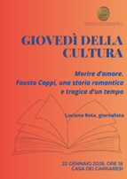 Veneto , “I Giovedì della cultura” della Fondazione Cassamarca di Treviso: conferenza di Luciana Rota “Morire d’Amore. Fausto Coppi una storia romantica e tragica d’un tempo”