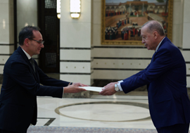 Turchia, l’Ambasciatore d’Italia Giuseppe Manzo ha presentato le Lettere Credenziali al Presidente della Repubblica Erdogan