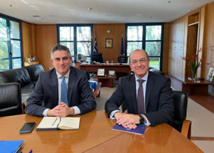 Grecia, l’Ambasciatore d’Italia Cuculi incontra il Ministro dei Trasporti Dimas