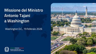 Il Ministro degli Esteri Tajani a Washington per la riunione del Board of Peace per Gaza