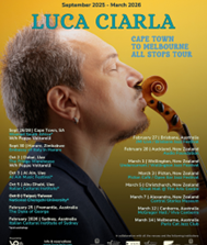 Il violinista Luca Ciarla conclude il tour da Cape Town a Melbourne con dieci concerti in Australia e Nuova Zelanda