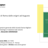 URBS: Storia della città di Roma dalle origini ad Augusto”, presentazione del libro di Alexandre Grandazzi alla Società Dante Alighieri (4 marzo)