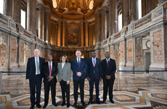 Alla Reggia di Caserta il Vice Ministro degli Esteri Cirielli lancia il progetto per il “Rafforzamento delle capacità, competenze e conoscenze degli alti funzionari pubblici in Costa d’Avorio, Etiopia, Kenya e Tunisia”