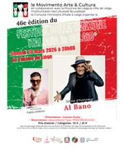 A Liegi il 46° Festival della Canzone Italiana in Belgio (28 marzo)