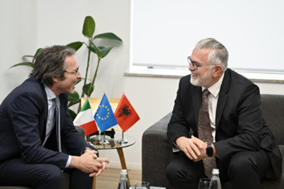 Albania, l’incontro dell’Ambasciatore d’Italia Marco Alberti con il nuovo Ministro della Giustizia Toni Gogu