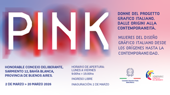 Argentina, Consolato Generale d’Italia: a Bahía Blanca “Pink: Donne nel progetto grafico italiano”