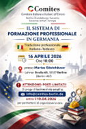 Comites Berlino : il 16 aprile incontro su “Il sistema di formazione professionale in Germania”