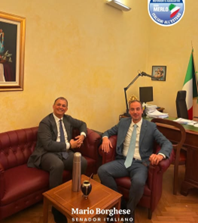 Il Senatore Mario Borghese (MAIE – Ripartizione America Meridionale) ha incontrato il Presidente di Cinecittà Antonio Saccone