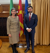 Incontro del Primo Segretario dell’Ambasciata a Skopje Zella con  la Responsabile dell’Ufficio di UN Women in Macedonia del Nord Ivanovikj-Castarede