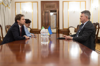 L’Ambasciatore d’Italia in Ucraina Carlo Formosa ha incontrato il Primo Vice Capo Ufficio del Presidente, Sergiy Kyslytsya