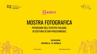 Fotografia contemporanea, Istituto Italiano di Cultura di San Paolo e Festival di Fotografia : concorso per italiani residenti in Brasile o in Italia